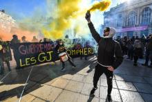 Manifestation de "gilets jaunes" à Montpellier, le 9 novembre 2019