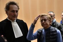 Isabelle Balkany à l'issue de sa condamnation à quatre ans de prison ferme pour blanchiment aggravé et fraude fiscale le 18 octobre à Paris
