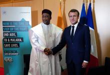 Le président du Niger Mahamadou Issoufou et le président Emmanuel Macron, lors d'une rencontre à Lyon, le 10 octobre 2019