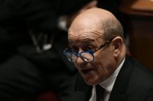 Le ministre français des Affaires étrangères, Jean-Yves Le Drian, le 19 novembre 2019 à l'Assemblée nationale, à Paris