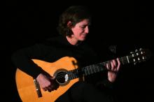 La guitariste de flamenco Antonia Jimenez lors du festival de flamenco de Nîmes, le 15 janvier 2020