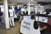 Le centre d'appel du Samu de Paris, le 29 janvier 2020