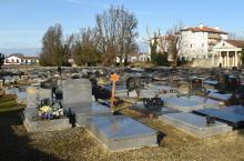 Le cimetière israélite de Bayonne, dont plusieurs tombes ont été dégradées, le 7 janvier 2020