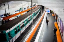 Une station de métro à Paris, le 10 janvier 2020