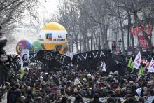 Manifestation contre la réforme des retraites le 24 janvier 2020 à Paris