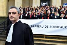 Multiples mobilisations vendredi, dont celle des avocats, contre la réforme des retraites comme ici à Bordeaux, le 17 janvier 2020