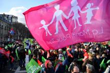 Manifestation à l'appel de la "Manif pour tous" contre l'extension de la PMA pour les couples de femmes, le 19 janvier 2020 à Paris