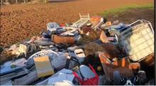 Dépôt sauvage d'ordures à Laigneville dans l'Oise