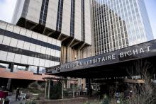 L'hôpital Bichat où sont hospitalisés des personnes contaminées par le nouveau coronavirus, le 29 janvier 2020 à Paris