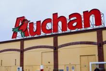Un supermarché Auchan, le 3 janvier 2020 à Englos, près de Lille