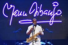 Manu Dibango en concert à Abidjan le 30 juin 2018