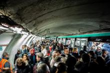Le métro parisien le 16 décembre 2019