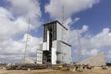 Chantier de la plateforme de lancement d'Ariane 6 à Kourou, le 5 mars 2020