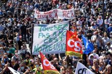 Manifestation à Maubeuge (Nord) le 30 mai 2020 contre le plan d'économies de Renault