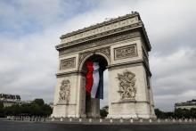 L'Arc de Triomphe le 14 juillet 2019, à Paris