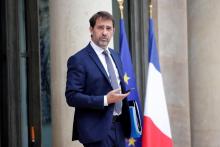 Le ministre de l'Intérieur Christophe Castaner, quitte l'Elysée le 17 juin 2020