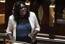 La députée LREM Laetitia Avia à l'Assemblée nationale, le 3 juillet 2019 à Paris