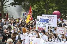 Manifestation de personnels soignants à Paris, le 16 juin 2020