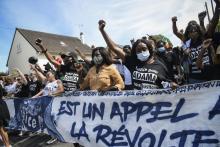 Marche organisée en mémoire d'Adama Traoré à Beaumont-sur-Oise, le 18 juillet 2020