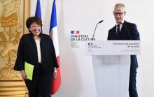Roselyne Bachelot nommée ministre de la Culture, à Paris le 16 décembre 2012
