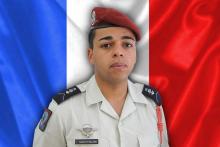 Photo transmise par l'Armée française le 23 juillet 2020, du soldat Tojohasina Razafintsalama, 25 ans, qui a trouvé la mort lorsque "son engin blindé a sauté au contact d'un véhicule-suicide chargé d’