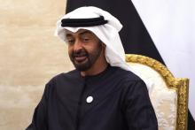 Mohammed ben Zayed Al-Nahyane, le prince héritier d'Abou Dhabi, le 12 janvier 2019 à Abou Dhabi