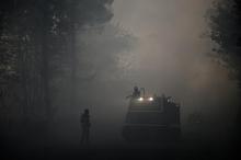 Incendie de forêt à Le Tuzan, le 27 juillet 2020 en Gironde
