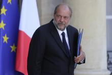 Le ministre de la justice Eric Dupond-Moretti, après le premier conseil des ministres du nouveau gouvernement, le 7 juillet 2020 à l'Elysée, Paris