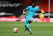 Le défenseur ivoirien de Tottenham Serge Aurier sur le terrain de Bournemouth, le 9 juillet 2020