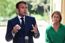 Le président Emmanuel Macron le 24 juillet 2020 au Stade de France à Saint-Denis