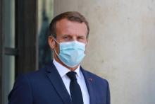 Le président Emmanuel Macron, le 26 août 2020 à l'Elysée à Paris