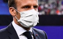 Emmanuel Macron au Stade de France (Saint-Denis), le 24 juillet 2020