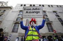 La liberté pour Julian Assange, le fondateur de Wikileaks 