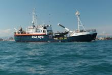 Le navire Alan Kurdi transportant des migrants, au large des côtes libyennes le 19 septembre 2020