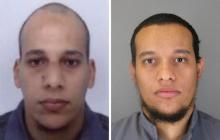 Photos diffusées le 8 janvier 2015 par la police des frères Chérif (g) et Saïd Kouachi auteurs des attaques contre Charlie Hebdo