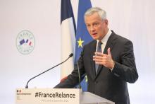 Le ministre de l'Economie Bruno Le Maire, lors de le présentation à la presse du plan de relance, le 3 septembre 2020 à Paris