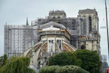 Le chantier de Notre-Dame à Paris le 8 juin 2020