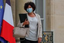 La ministre de la Recherche Frédérique Vidal quitte le palais de l'Elysee après le conseil des Ministres, le 23 septembre 2020 à Paris