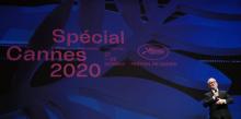 Thierry Fremaux, délégué général du Festival de Cannes présente l'édition spéciale 2020 au Palais du festival, le 27 octobre 2020 à Cannes