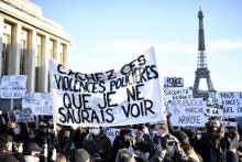 Manifestation contre la loi sur la "sécurité globale" à Paris, le 21 novembre 2020