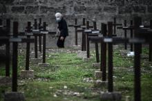 Le "cimetière des oubliés", à Cadillac, en Gironde, le 15 octobre 2020