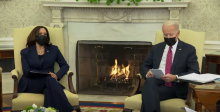 Biden et Harris à la Maison-Blanche