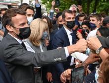 Emmanuel et Brigitte Macron le 8 juin 2021 à Valence