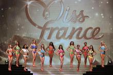 Les candidates au titre de Miss France 2017, le 17 décembre 2016 à Montpellier