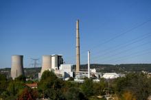 La centrale à charbon GazelEnergie, le 26 octobre 2021 à Gardanne, dans les Bouches-du-Rhône