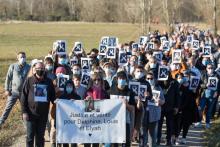 Une marche blanche en mémoire de Delphine Jubillar, disparue il y a un an, à Cagnac-les-mines, le 19 décembre 2021