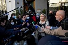 Marine Le Pen, candidate RN à la présidentielle, le 29 janvier 2022 à Madrid