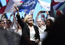 Marine Le Pen, photographiée en mai 2019, et Eric Zemmour, en avril 2021