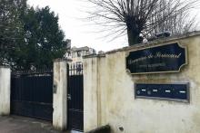 L'entrée de l'école talmudique de Bussières, en Seine-et-Marne, le 1er février 2022
