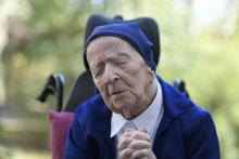 Soeur André, 118 ans, le 10 février 2021 dans un Ehpad à Toulon, dans le Var